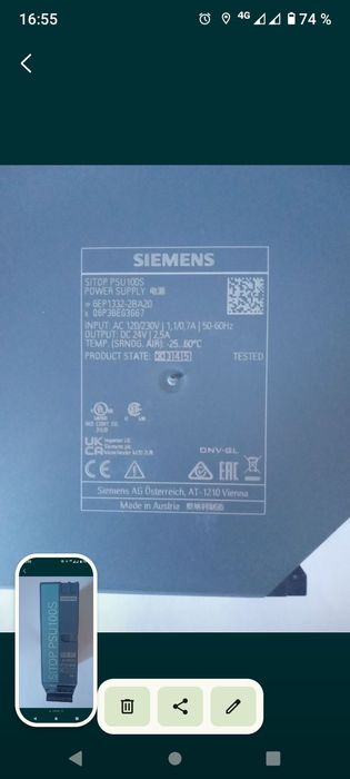 Surse 24 v siemens și murr