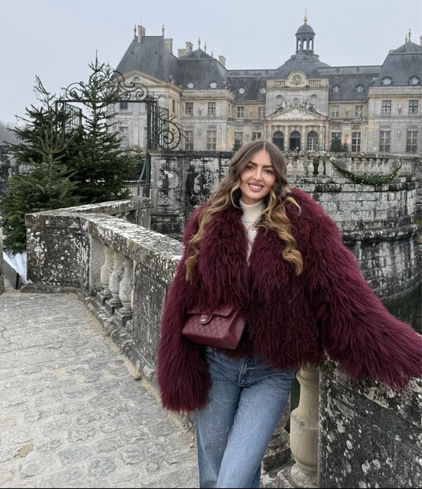 Шуба лама натуральная