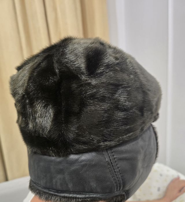 Шапка ушанка из нерпы