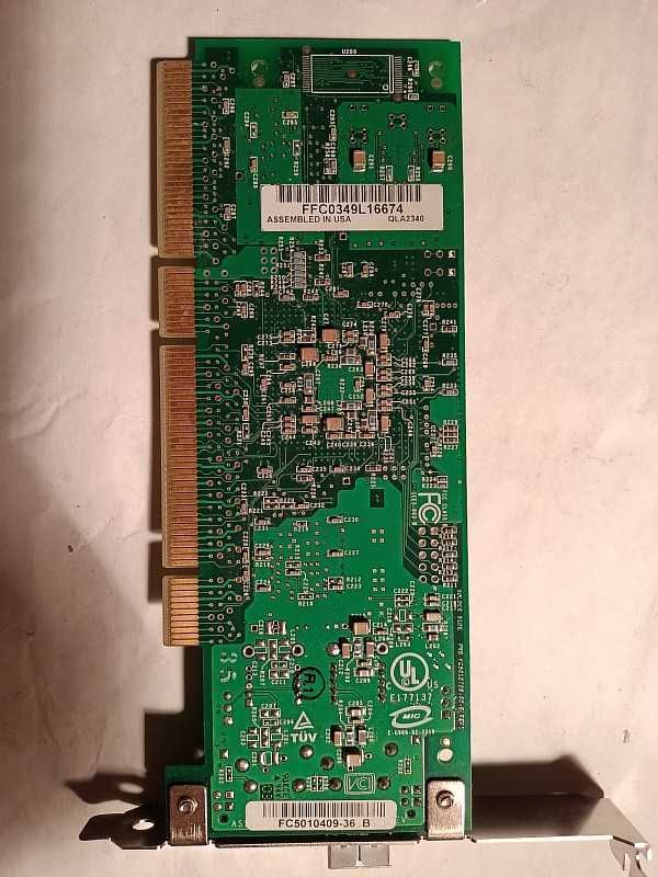 Серверная оптоволоконная сетевая карта "Qlogic Agilent QFBR 5913L".