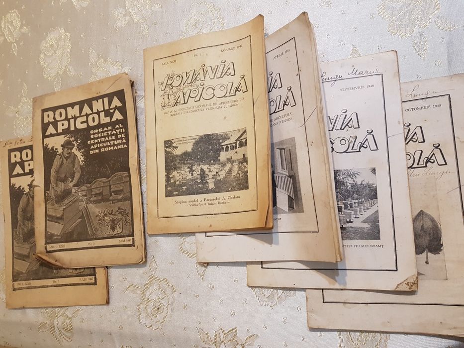 Colecție - reviste vechi apicultură ,,România Apicolă 1947-1948