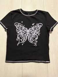 Тениска с пеперуда