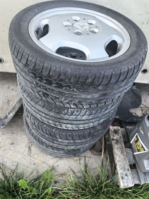 Jante  15 mercedes/5×112 cu tot cu cauciucuri