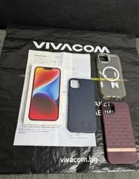 КАТО НОВ* 128GB iPhone 14 PLUS + Гаранция Vivacom 2025г Red / Червен