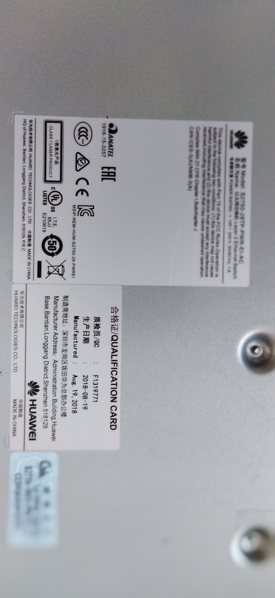Сетевой управляемый коммутатор Huawei S2750-28TP-PWR-EI-AC Ethernet