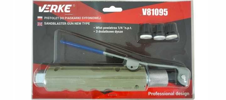 Set pistol sablare sablat + 4 duze 2-2.5-3-3.5mm (V81095)