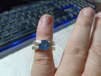 Superb inel argint cu topaz
