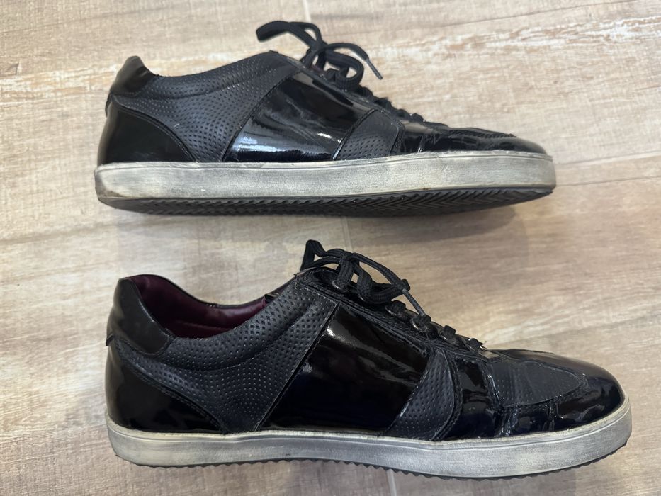 Ежедневни черни обувки естествена кожа Glaza