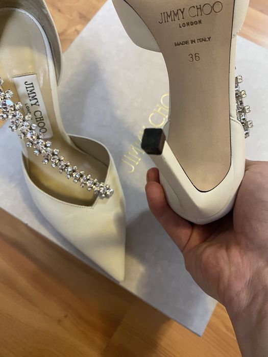 Pantofi Jimmy Choo Bee 100 Leather Pumps