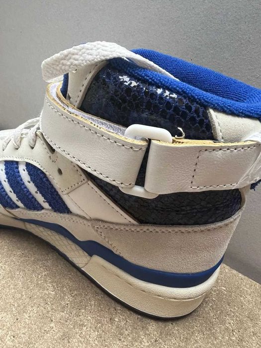 ADIDAS FORUM 84 HIGH HI - WHITE / BLUE / GOLD - FZ6300 чисто нови 44