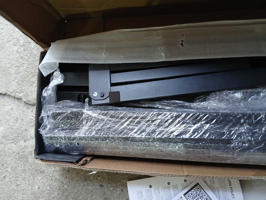 Cadru metalic pat Dreamzie 140 x 200 cm, inaltime 35 cm, negru