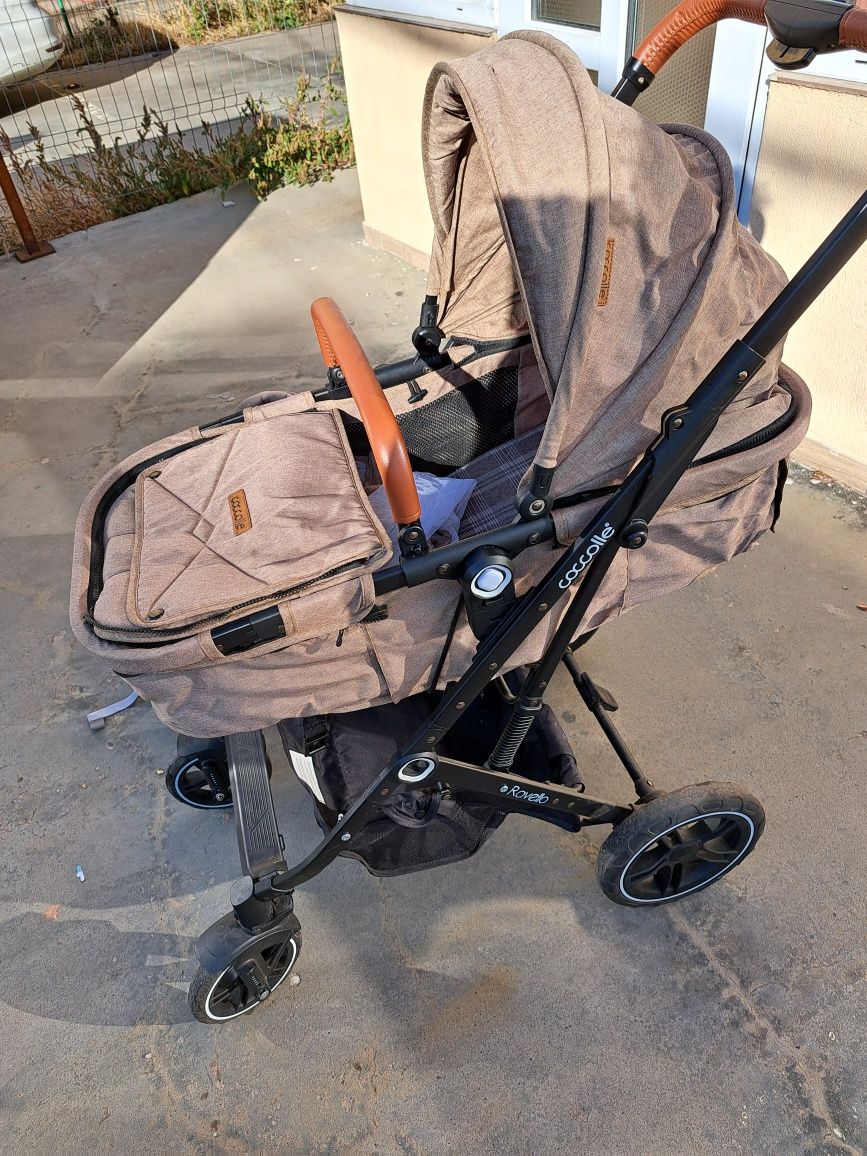 Carucior 3 in 1 ultracompact Coccolle Ravello Safari Beige, Bej, folos