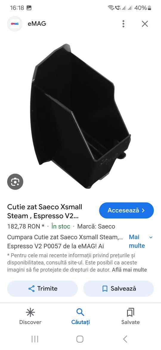 Cutie zaț.capac bazin cafea boabe Seco Xsmall