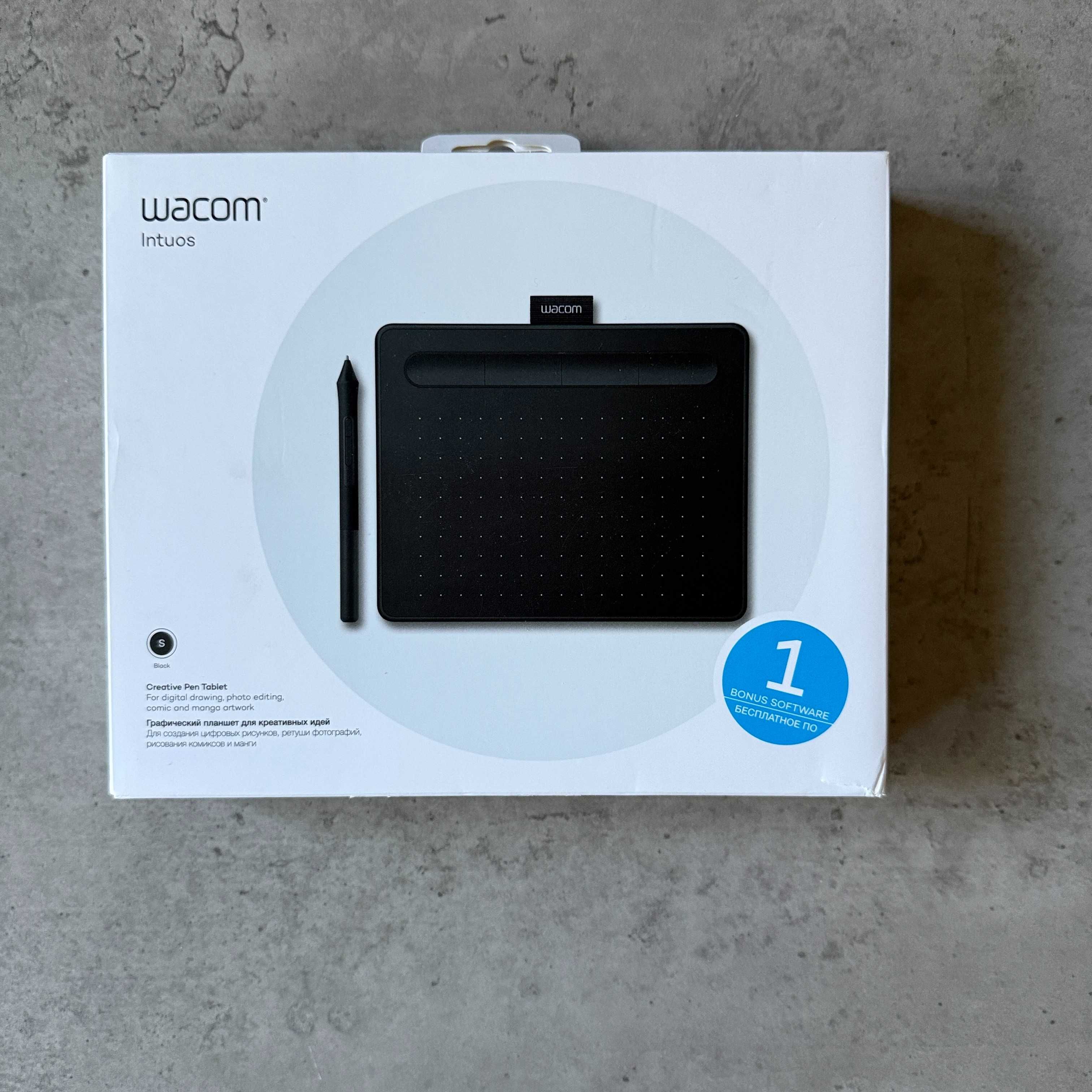 Графичен таблет Wacom Intuos S, Черен CTL-4100 - Отлично състояние