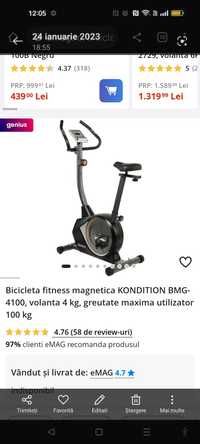 Bicicletă magnetică Kondition BMG 4100