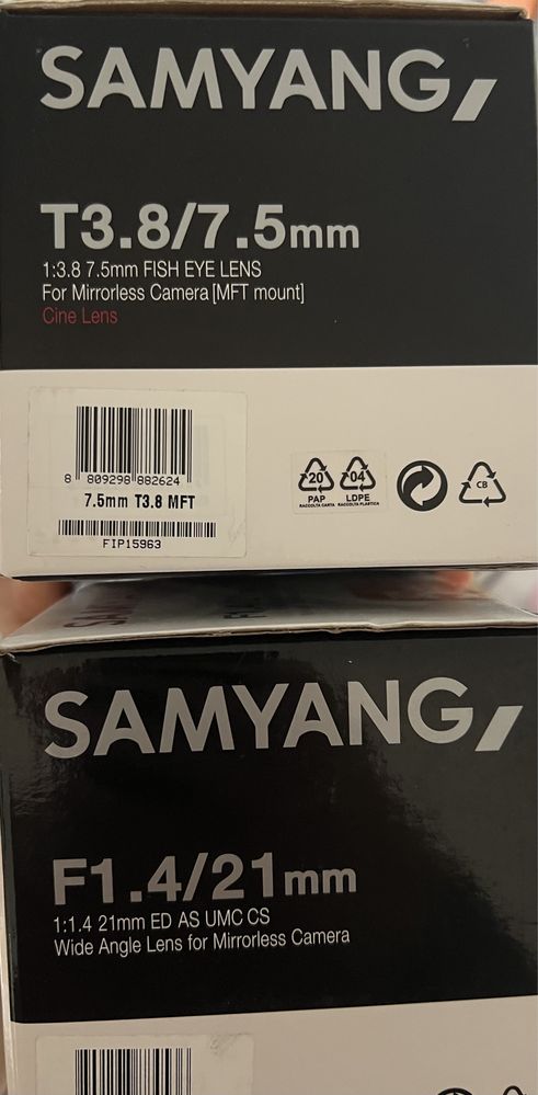 Samyang 7.5mm T3.8 Fisheye VDSLR Micro Four Thirds sigilat
