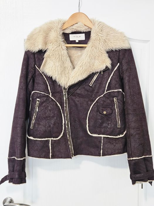 Кафяво дамско яке