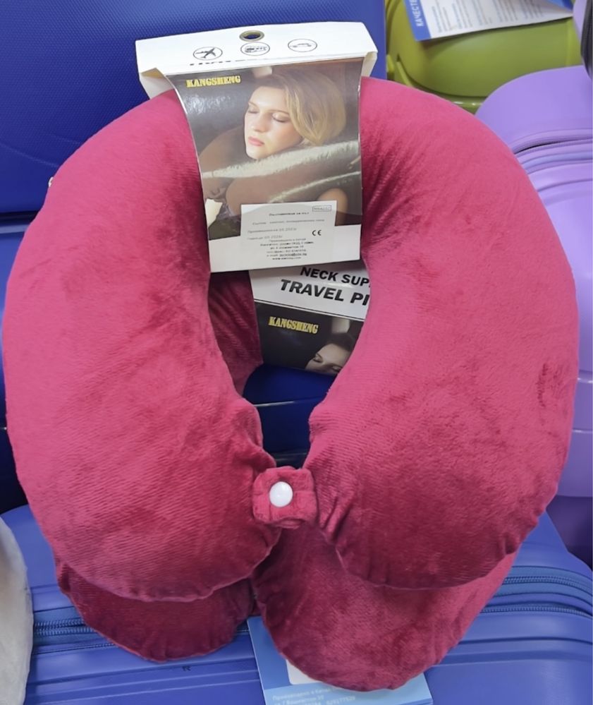 Възглавница за врат удобна за пътуване в самолет автомобил мемори пяна
