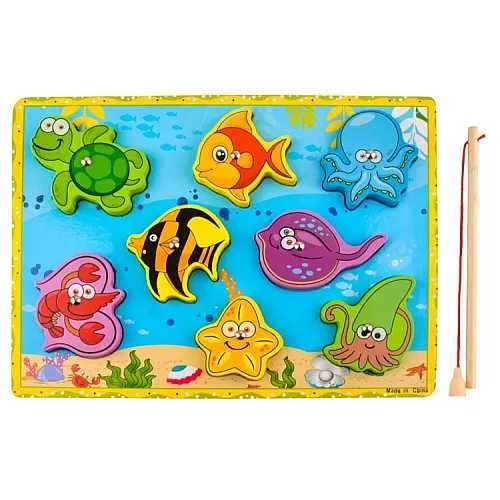 Игра за ловене на рибки с магнити