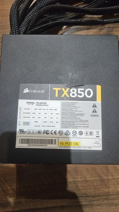 Sursa PC Corsaire TX850