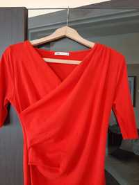 Zara, Дамска рокля в наситен червен цвят, размер L