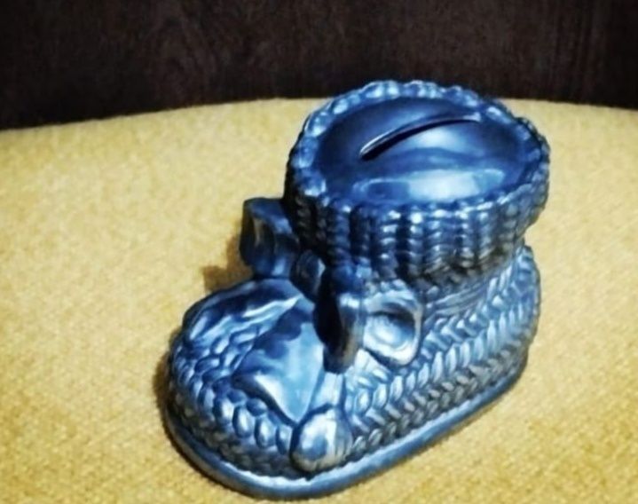 Pușculiță argintată pentru copii