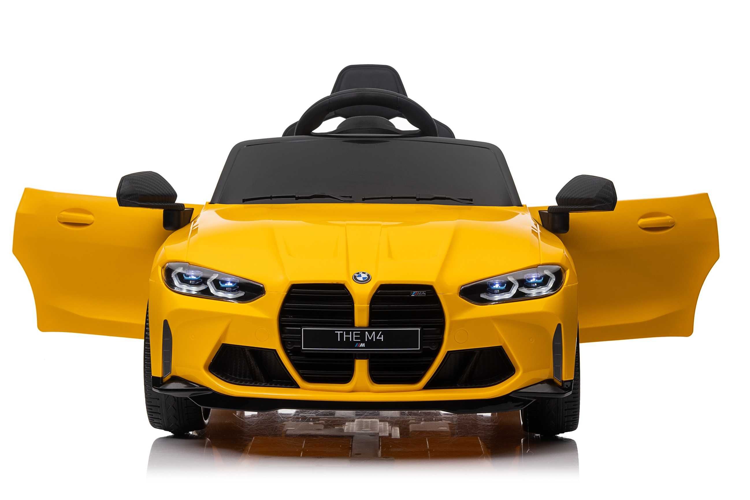 Masinuta electrica pentru copii, Bmw M4 90W 12V 7Ah PREMIUM Yellow