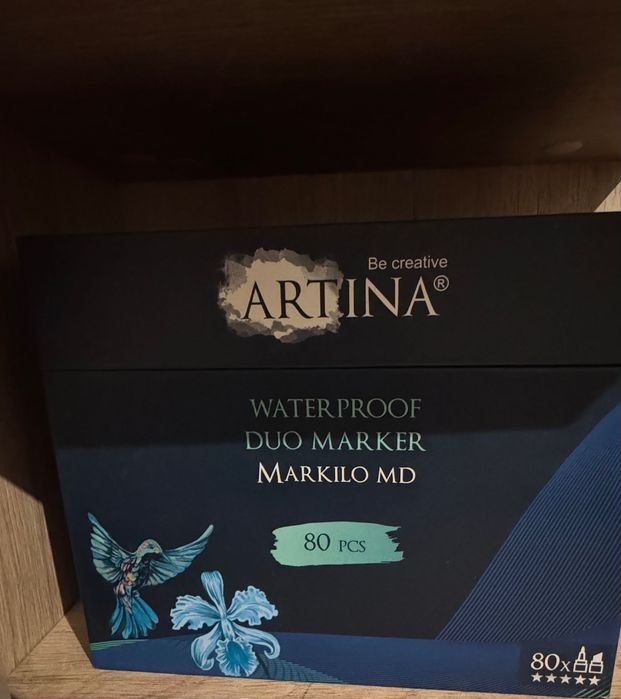 Продавам комплект Artina Waterproof Duo Marker – 80 цвята