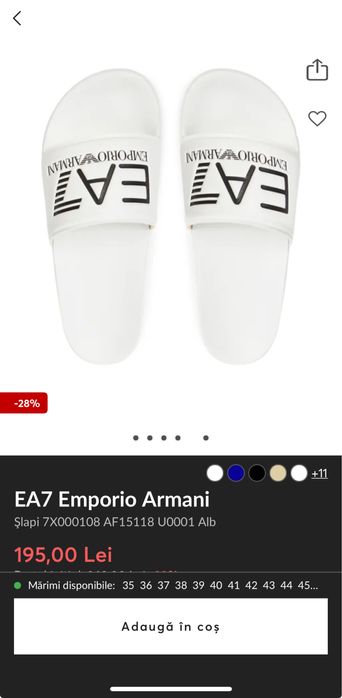 Papuci Emporio Armani - Femei