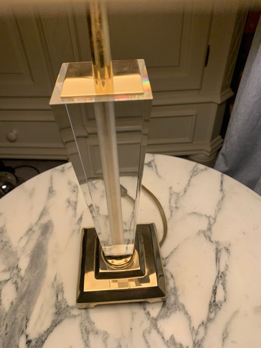 Veioza alama plexiglas acryl lucite brass