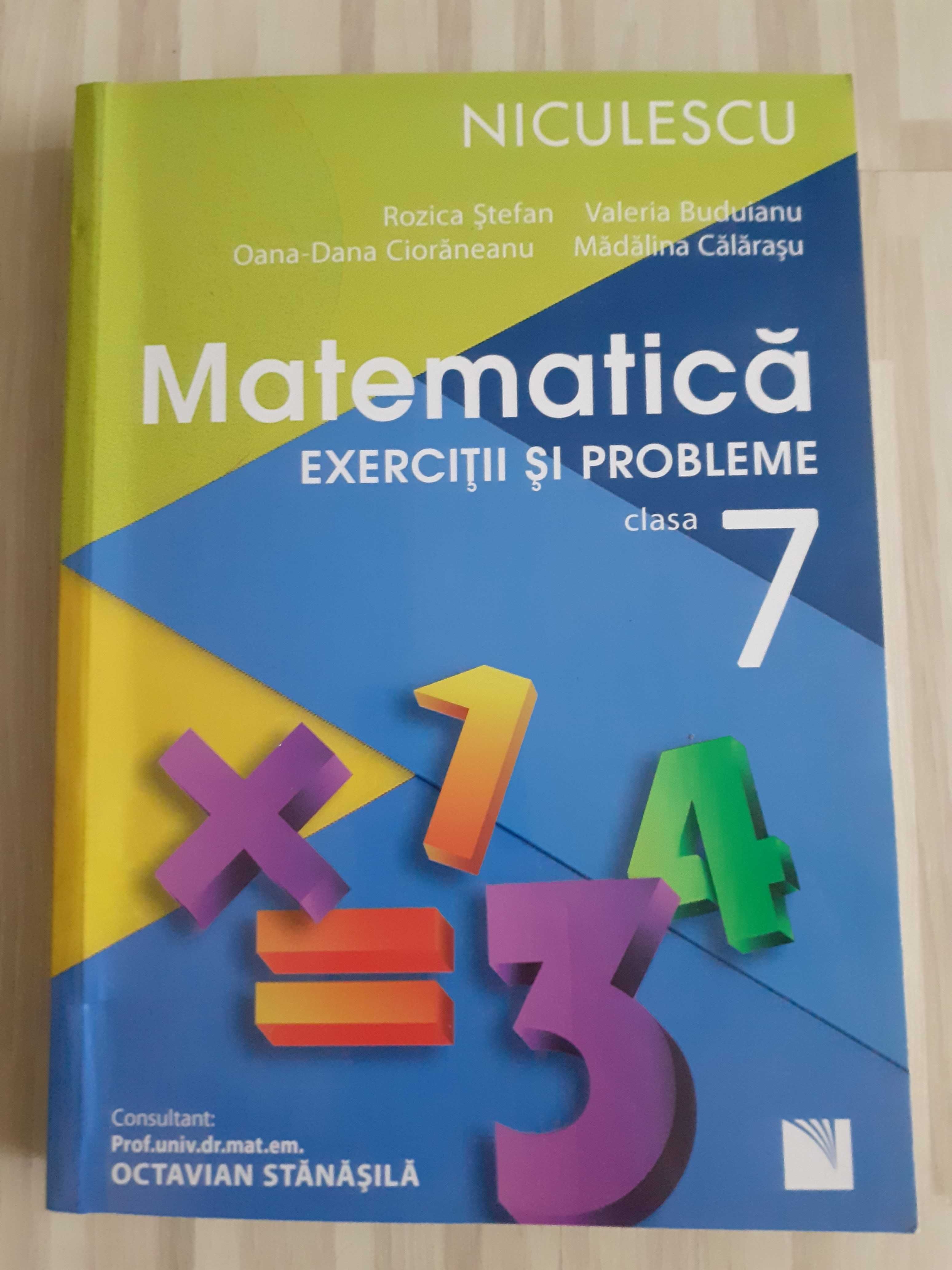 Vand carti (culegeri) matematica clasa a 7-a, stare foarte buna