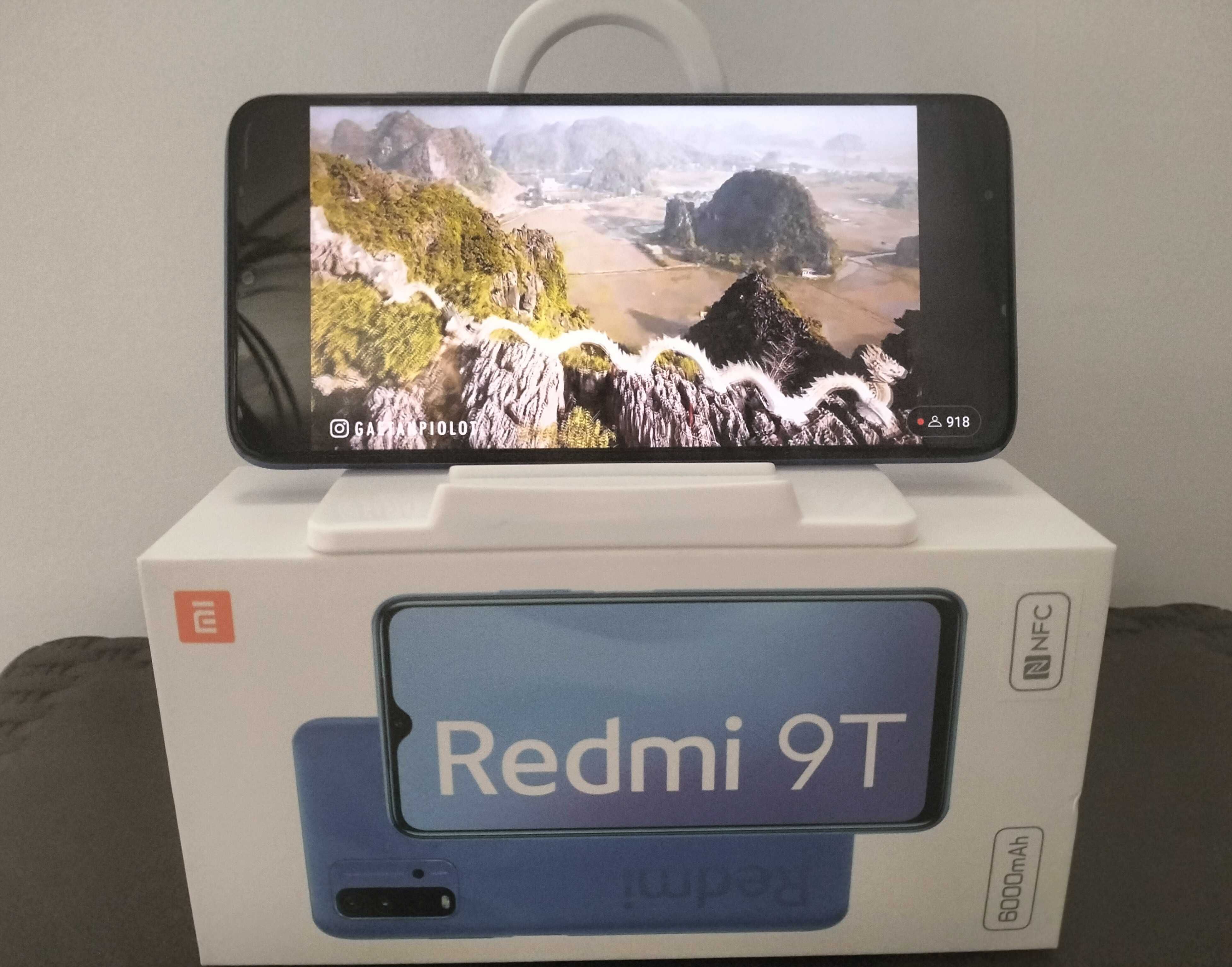 Telefon NOU mobil Xiaomi Redmi 9T, Dual SIM, 128GB, husa si sim CADOU