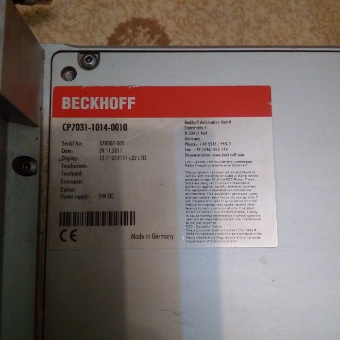 Panou de operare Beckhoff,foarte puțin folosit!