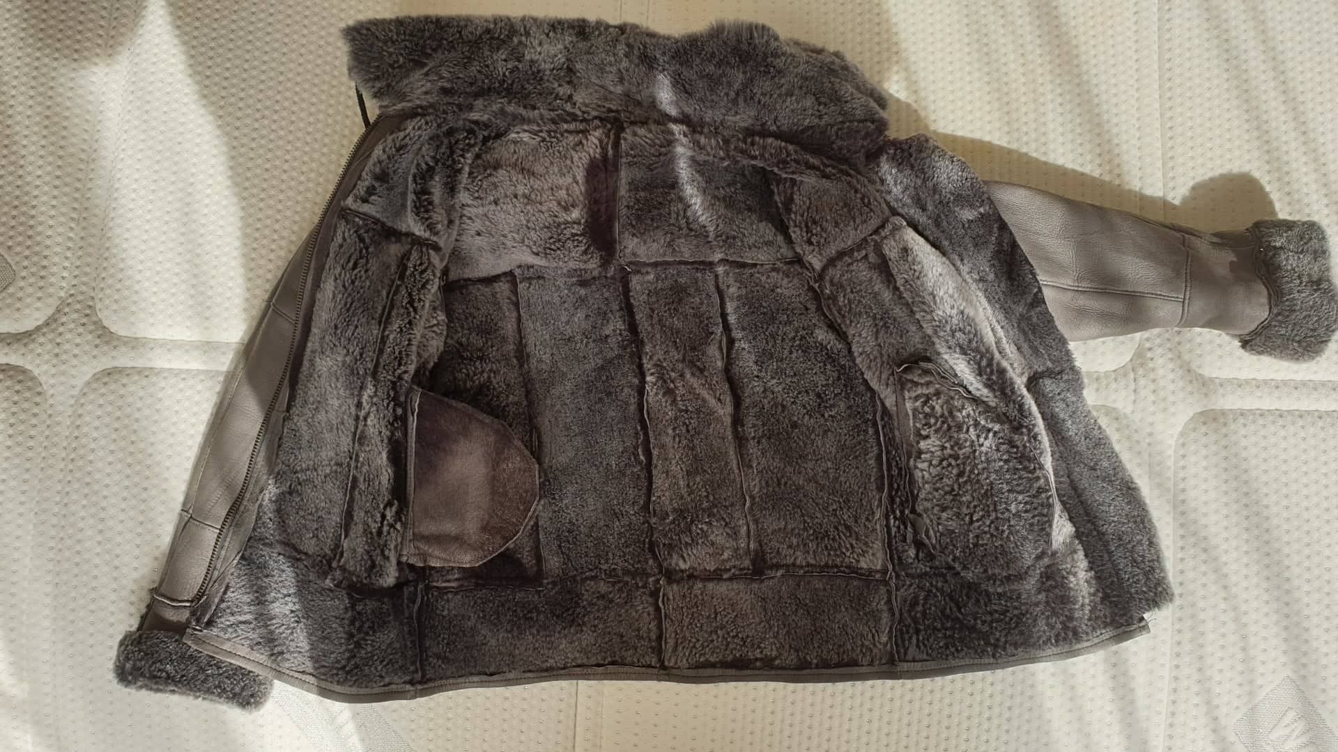 Детско зимно яке (кожух) от естествена кожа