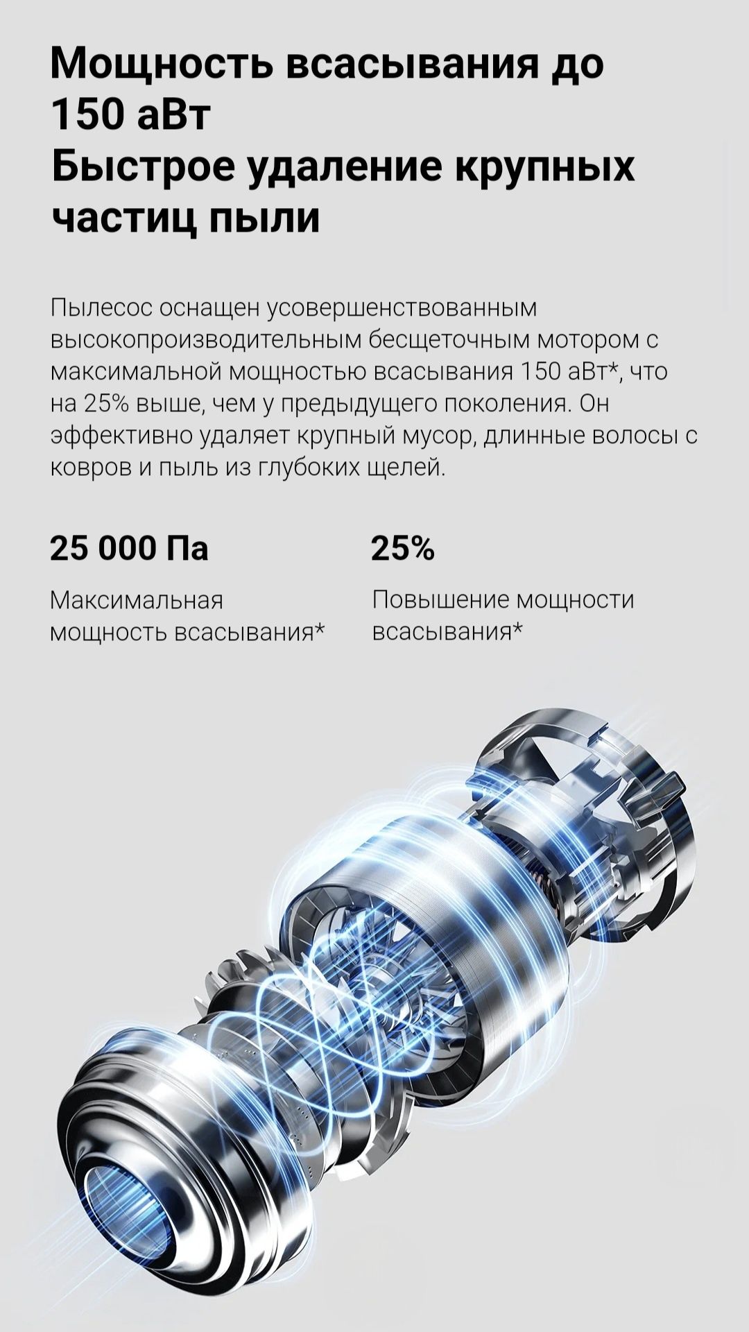 Беспроводной пылесос, Xiaomi Vacuum Cleaner G20  EU