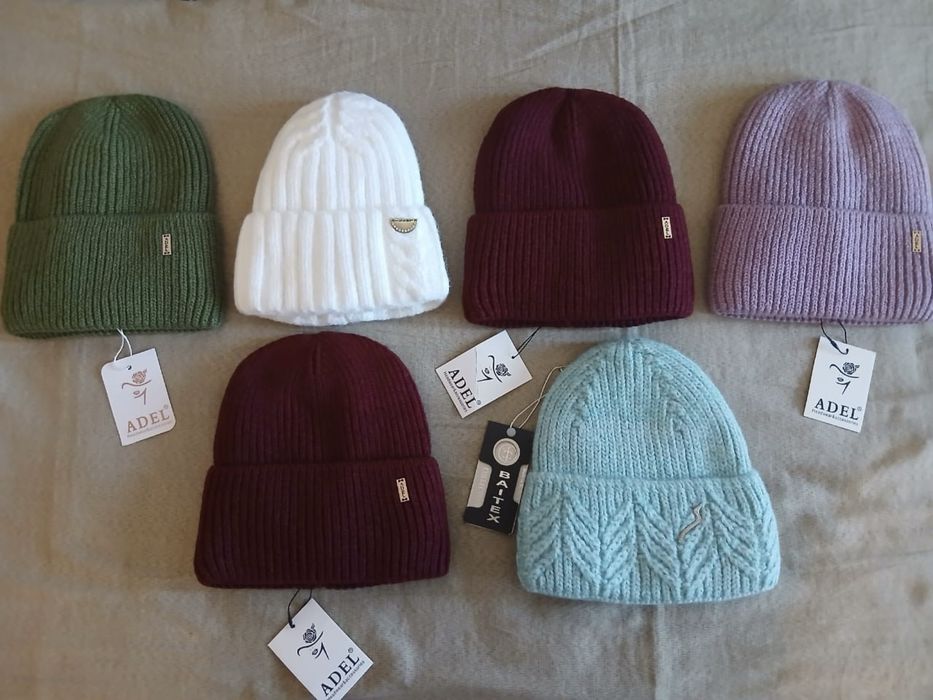 НОВЫЕ зимние тёплые шапки