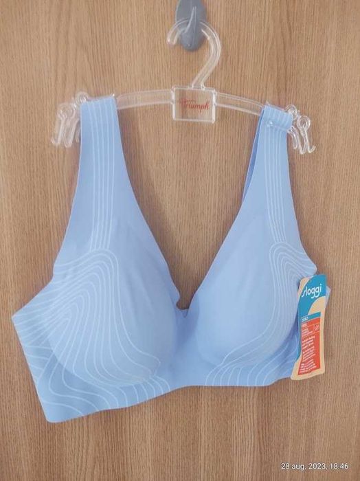Sutien 'Zero Feel 2.0'SLOGGI portocaliu/albastru,(Super Ofertă).