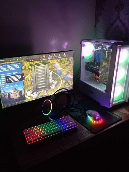 Продам комплект игрового ПК - Intel core I5-7500 + RX 580 8gb