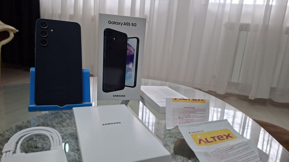 Samsung A55 5G, 128 GB, 8 RAM garantie martie 2026, impecabil - Galati