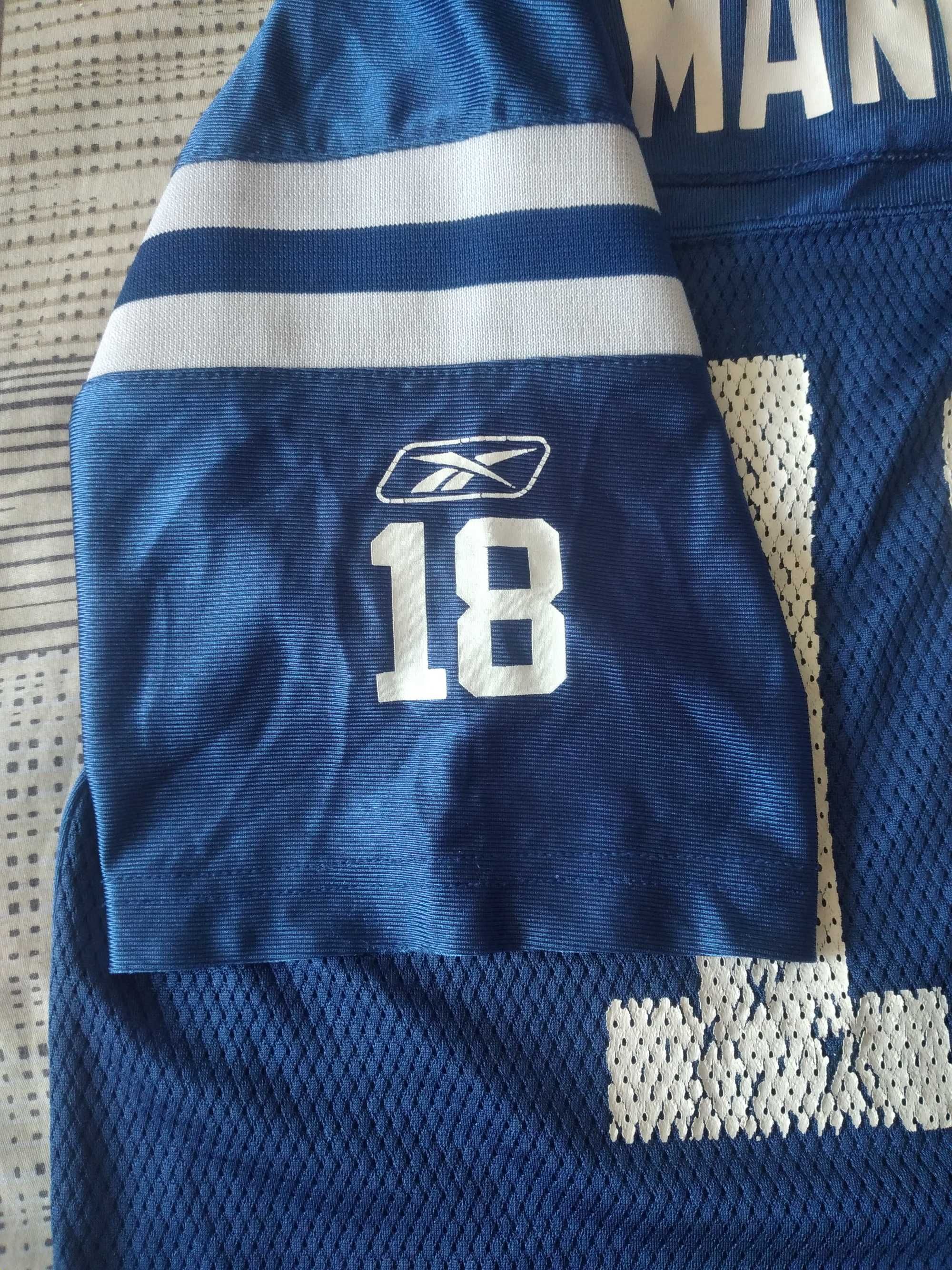 NFL Reebok Мъжка Тениска Jersey Юноши XL Manning Американски Футбол