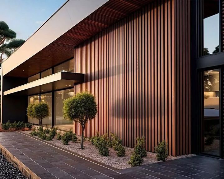 Dpk fasad,вертикальный и горизонтальный, ДПК фасадная Китайский оригин