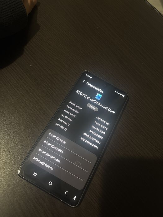 vand samsung s20 fe