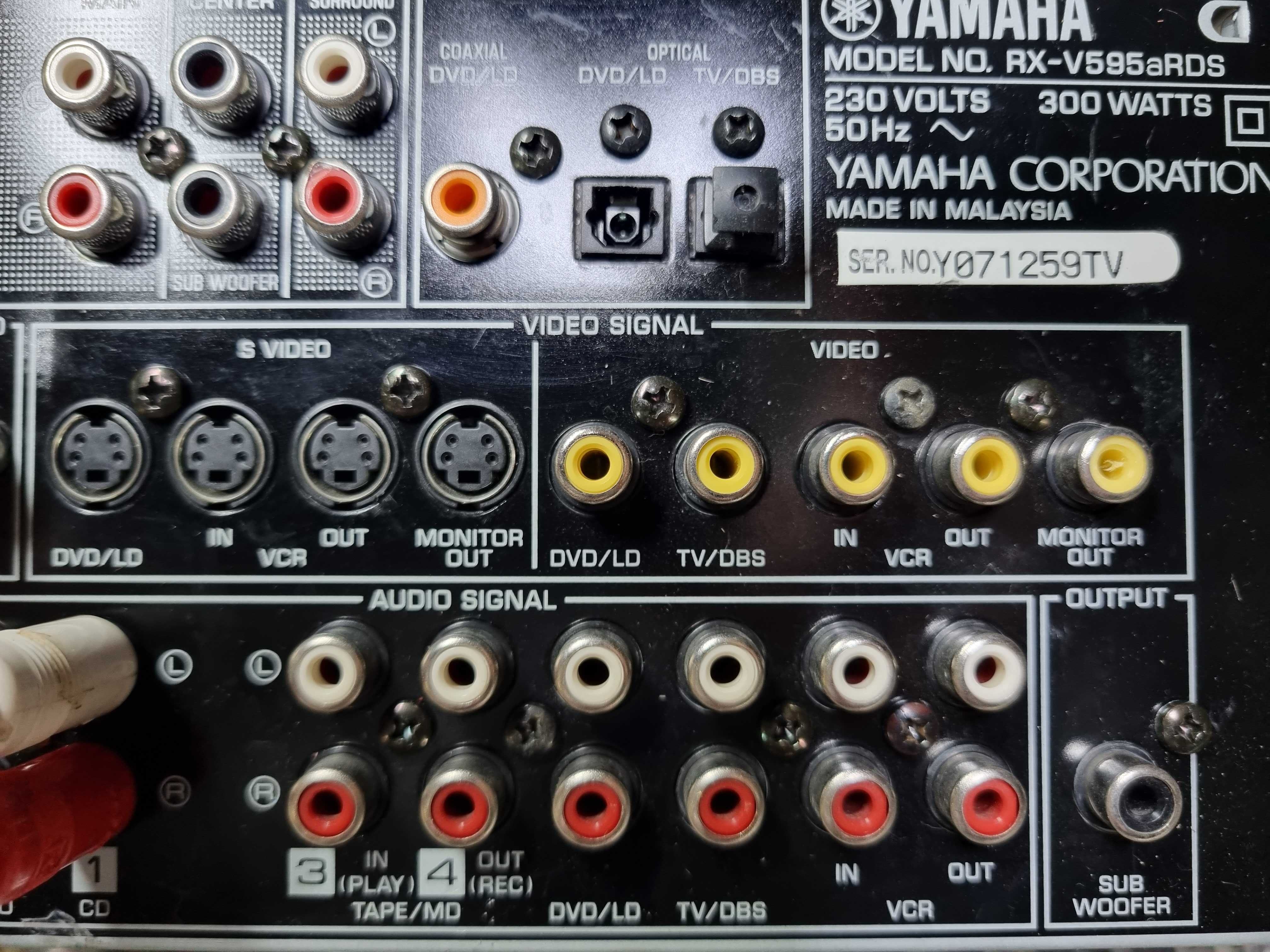 Yamaha av receiver RX-V595a 5x80 wati/8 ohmi