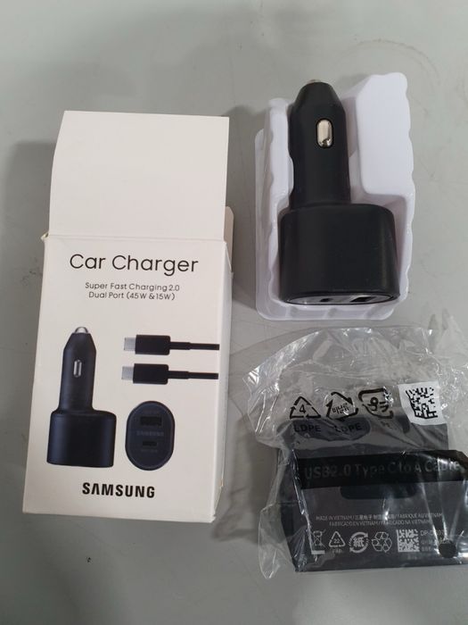 Зарядно за кола Samsung 45W + кабел Type C 15W Fast Charger