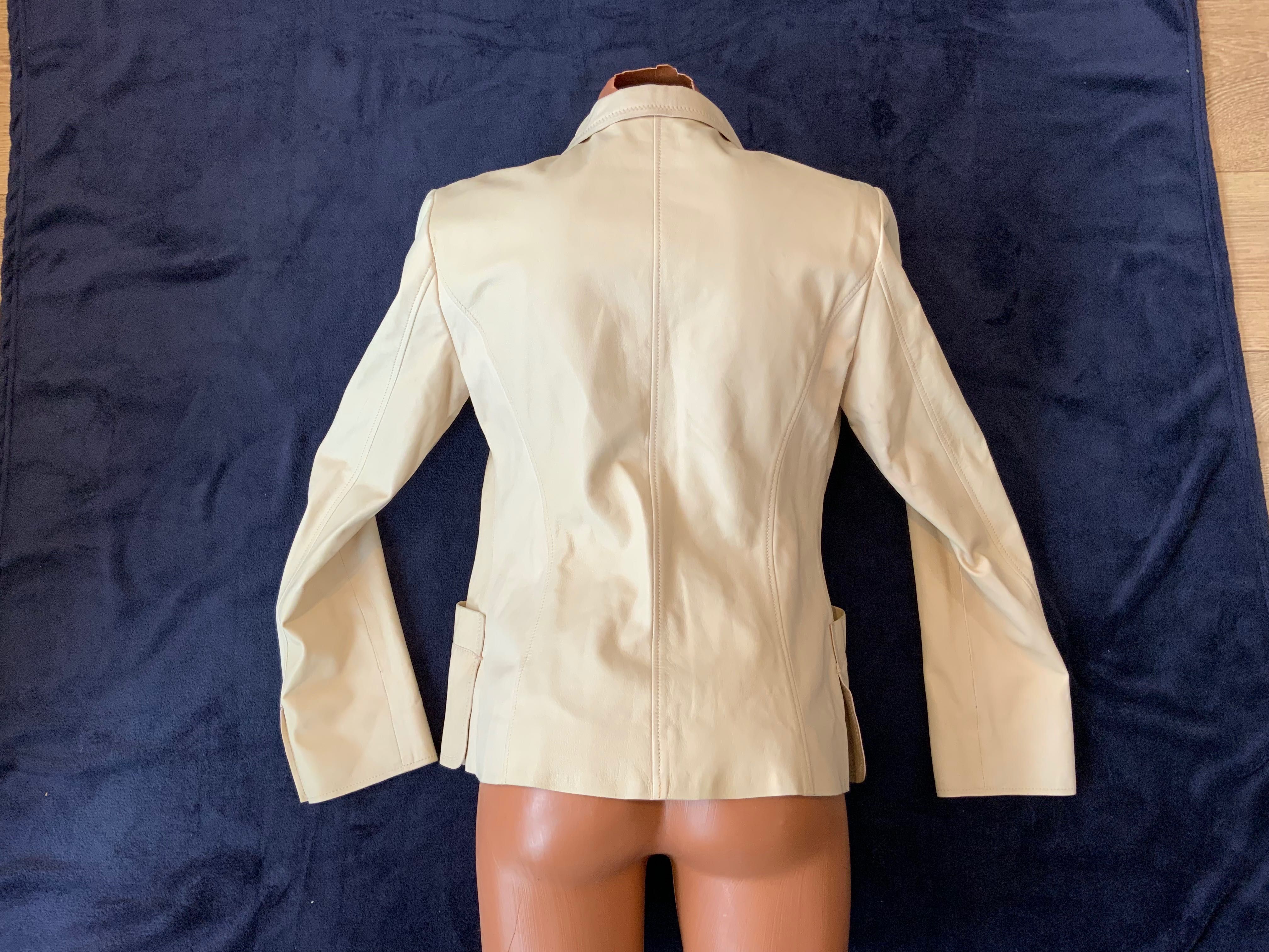 Jil Sander-оригинално кожено сако 36 с