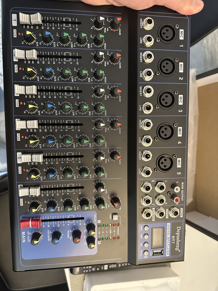 Consola mixer dj Professional 7 canale nou