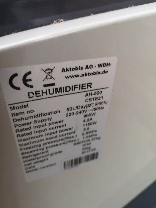 Обезвлажнител WDH500ah 50литра/ден Влагоуловител