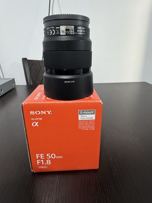 Обектив sony fe 50mm. F1.8