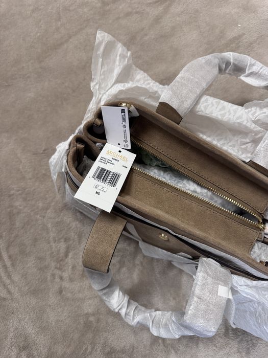 Geanta Michael Kors satchel Romee din piele întoarsă