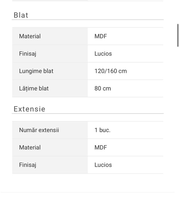 Vand masa extensibila Mobexpert